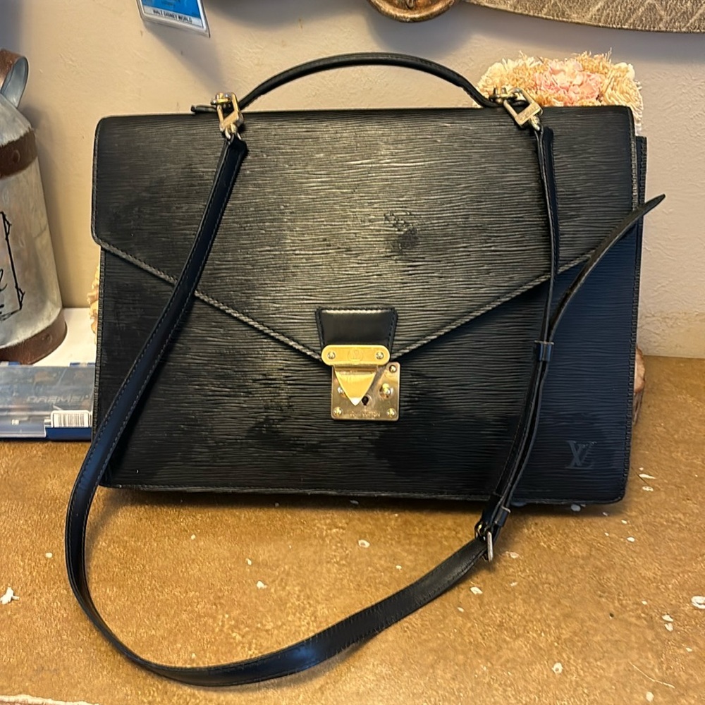 Louis Vuitton Epi Black Briefcase